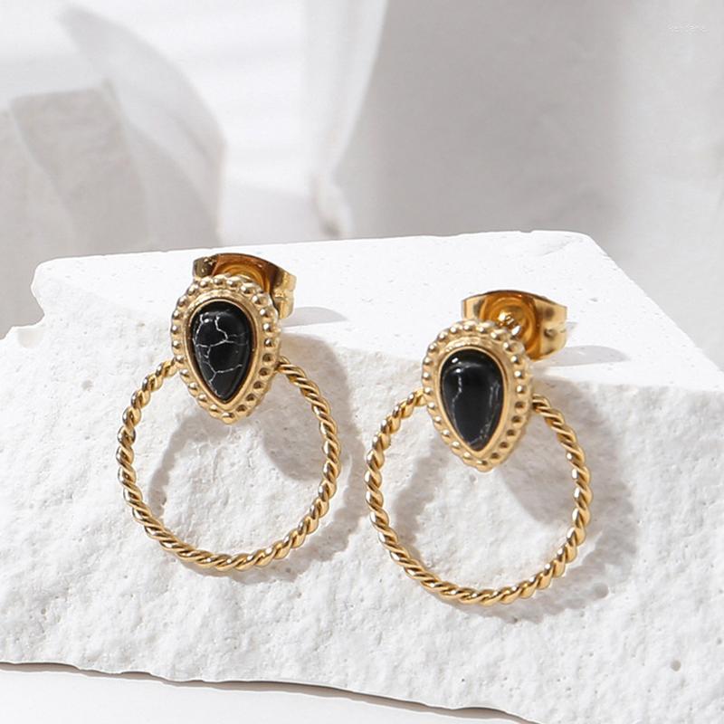 Stud Earrings Twist Shape Metal Hoop Natural Stone Water Drop Dangle Earring Trendy Minimalist French Elegant Retro Party Jewelry
Stud Earrings Twist Shape Metal Hoop Natural Stone Water Drop Dangle Earring Trendy Minimalist French Elegant Retro Party Jewelry