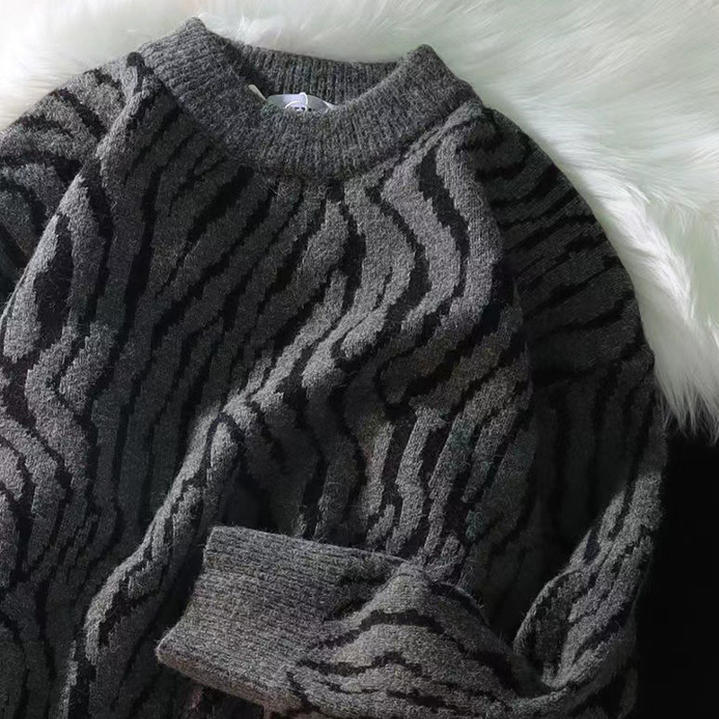 Men's Sweaters Zebra Striped Retro Men'S Knitted Autumn And Winter Loose Casual Pullover Hip Hop Harajuku Street Couple Top 221207, Gray
Men's Sweaters Zebra Striped Retro Men'S Knitted Autumn And Winter Loose Casual Pullover Hip Hop Harajuku Street Couple Top 221207, Gray