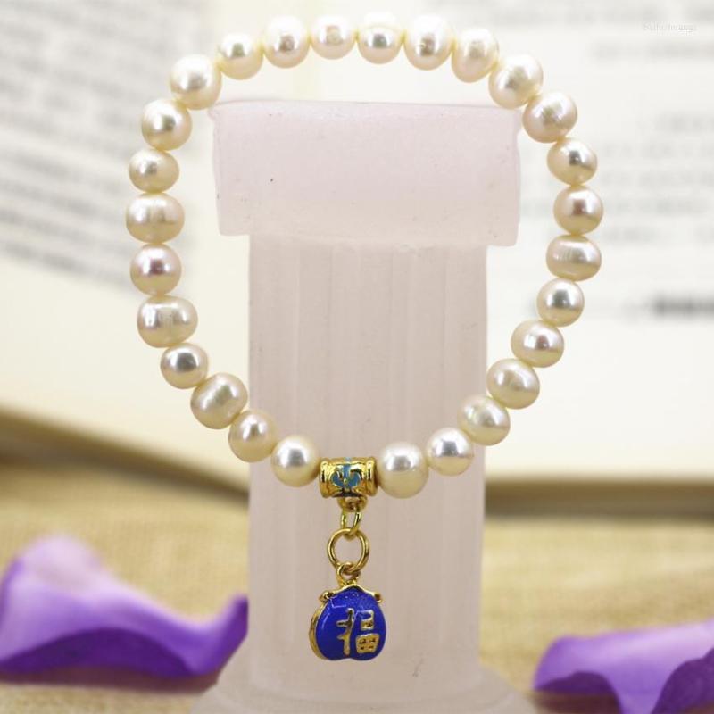 Strand White Natural 7-8mm Frehswater Cultured Nearround Pearl Beads Bangle Bracelet Gold-color Cloisonne Jewelry 7.5inch B3140
Strand White Natural 7-8mm Frehswater Cultured Nearround Pearl Beads Bangle Bracelet Gold-color Cloisonne Jewelry 7.5inch B3140