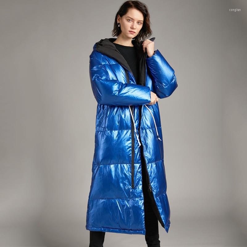 Women' Down Cotton Padded Clothes Women' Long Casual Bright Waterproof White Duck Loose Warm For Women, Black
Women' Down Cotton Padded Clothes Women' Long Casual Bright Waterproof White Duck Loose Warm For Women, Black