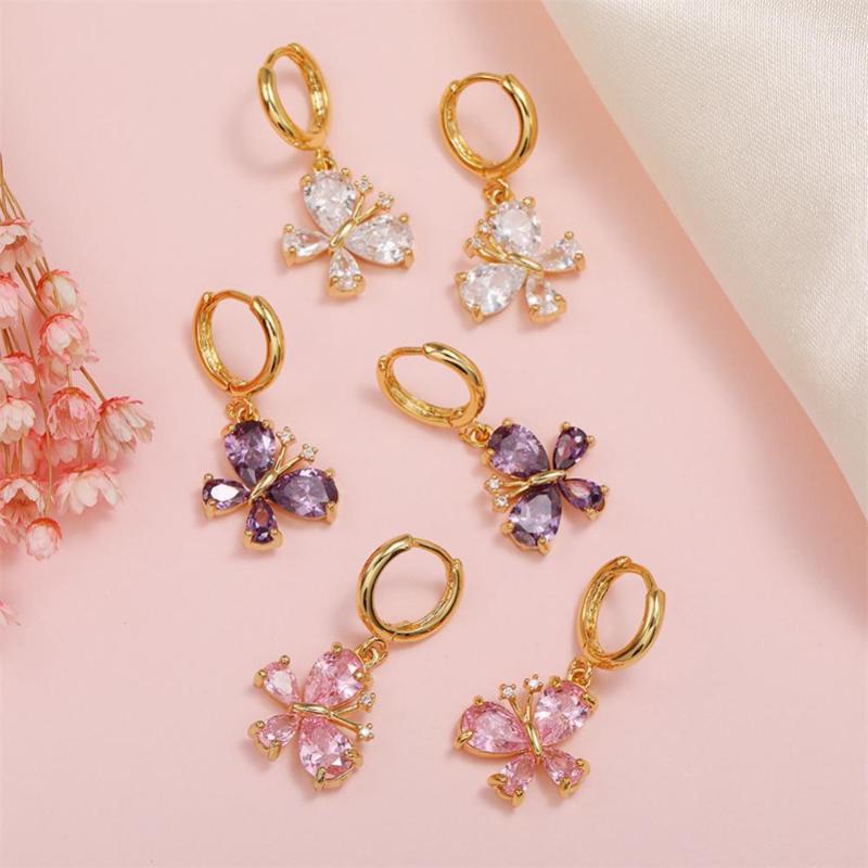 Hoop Earrings Fashion Vintage Butterfly Drop Colorful Sweet Cute Woman Jewelry Simple Pendant Gift
Hoop Earrings Fashion Vintage Butterfly Drop Colorful Sweet Cute Woman Jewelry Simple Pendant Gift