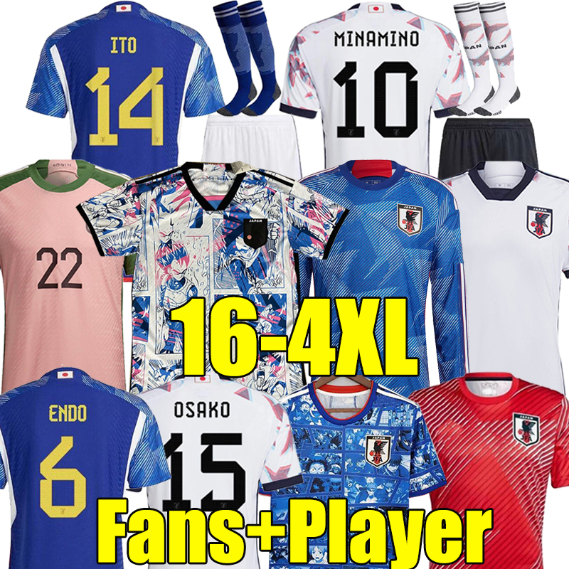 3XL 4XL MINAMINO 2022 Japan Cartoon Soccer Jerseys NAGATOMO Captain Tsubasa ATOM 22/23 world cup football Shirt MITOMA ENDO YOSHIDA ITO GAKU Men Kids Kits sock Full set, 21-22 special kit+socks
3XL 4XL MINAMINO 2022 Japan Cartoon Soccer Jerseys NAGATOMO Captain Tsubasa ATOM 22/23 world cup football Shirt MITOMA ENDO YOSHIDA ITO GAKU Men Kids Kits sock Full set, 21-22 special kit+socks