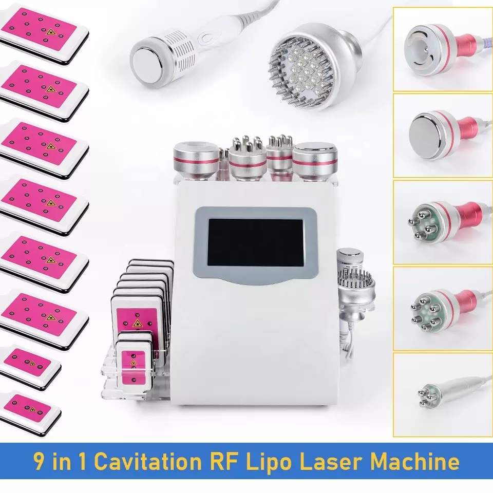 Slimming Machine 9 in 1 40K ultrasonic cavitation vacuum radio frequency laser fat weightloss machines home body shaping Lipolaser
Slimming Machine 9 in 1 40K ultrasonic cavitation vacuum radio frequency laser fat weightloss machines home body shaping Lipolaser