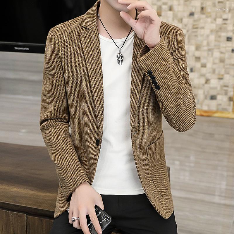 Men's Suits 2022 Classic Striped Blazers For Men's Korean Casual Slim Fit Suit Jackets Business Social Dress Coat Street Wear Costume, Khaki
Men's Suits 2022 Classic Striped Blazers For Men's Korean Casual Slim Fit Suit Jackets Business Social Dress Coat Street Wear Costume, Khaki