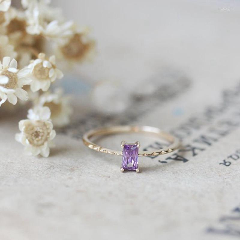 Wedding Rings Dainty Purple Rectangle Crystal For Women Girls Simple Engagement Lovers Finger Fashion Jewelry
Wedding Rings Dainty Purple Rectangle Crystal For Women Girls Simple Engagement Lovers Finger Fashion Jewelry