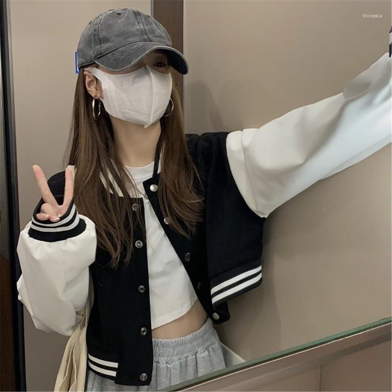 Women's Vests Women Bomber Jackets Autumn Winter Fashion Baseball Uniform Oversize Coats Student Harajuku Loose Streetwear T8DE
Women's Vests Women Bomber Jackets Autumn Winter Fashion Baseball Uniform Oversize Coats Student Harajuku Loose Streetwear T8DE
