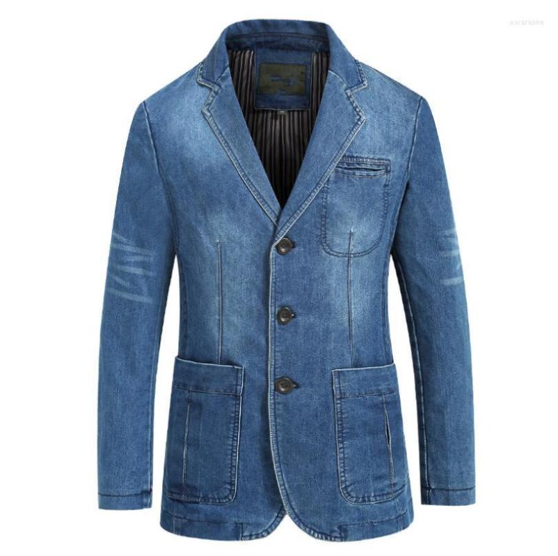 Men's Suits Mens Denim Blazer Fashion Cotton Vintage Suit Jacket Male Blue Coat Jeans Men Slim Fat Blazers W1497
Men's Suits Mens Denim Blazer Fashion Cotton Vintage Suit Jacket Male Blue Coat Jeans Men Slim Fat Blazers W1497