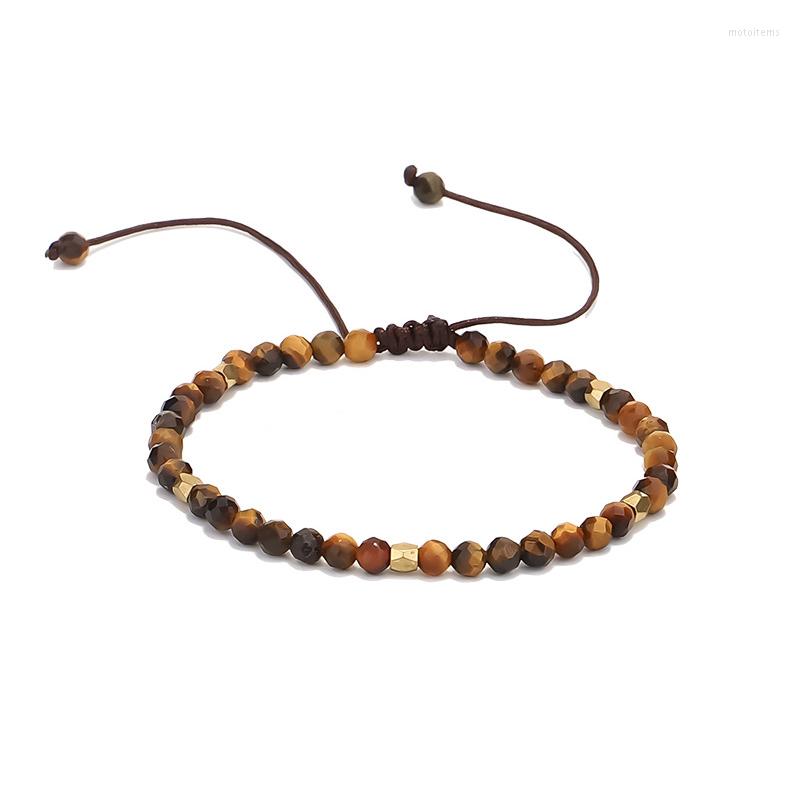 Strand Natural Tiger Eye Stone Bracelets Small Mini Beads Multifaceted Round Braided Bracelet Wrap Bangle Women Men Lucky Jewelry
Strand Natural Tiger Eye Stone Bracelets Small Mini Beads Multifaceted Round Braided Bracelet Wrap Bangle Women Men Lucky Jewelry