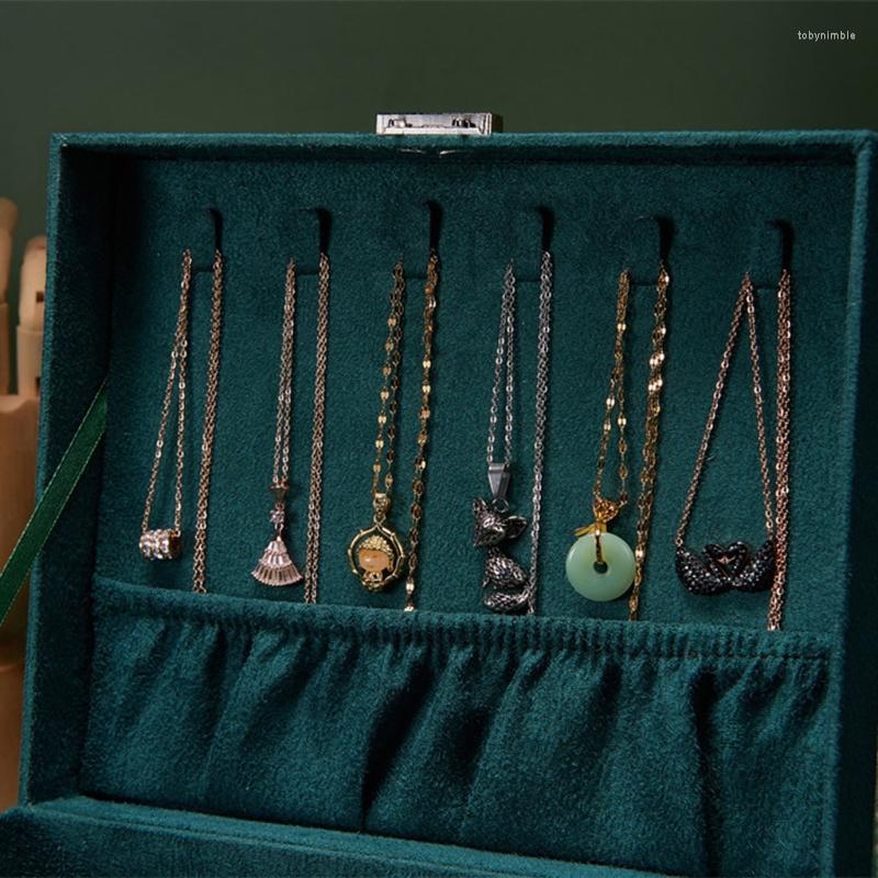 Jewelry Pouches Box Organizer 2 Layer Jewel Storage Case Necklace Earrings Ring Leather Display Holder With Removable Tray T84A
Jewelry Pouches Box Organizer 2 Layer Jewel Storage Case Necklace Earrings Ring Leather Display Holder With Removable Tray T84A