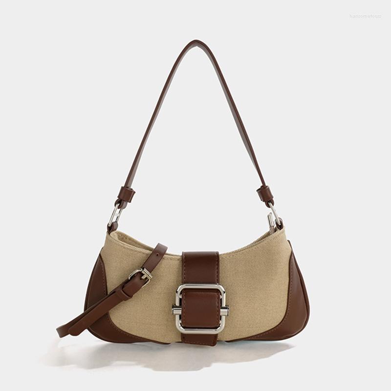Evening Bags Vintage Canvas Underarm Shoulder Bag Ladies Designer Stitching Pu Woman Messenger Fashion Casual Handbag Women Large Purse, Light brown
Evening Bags Vintage Canvas Underarm Shoulder Bag Ladies Designer Stitching Pu Woman Messenger Fashion Casual Handbag Women Large Purse, Light brown