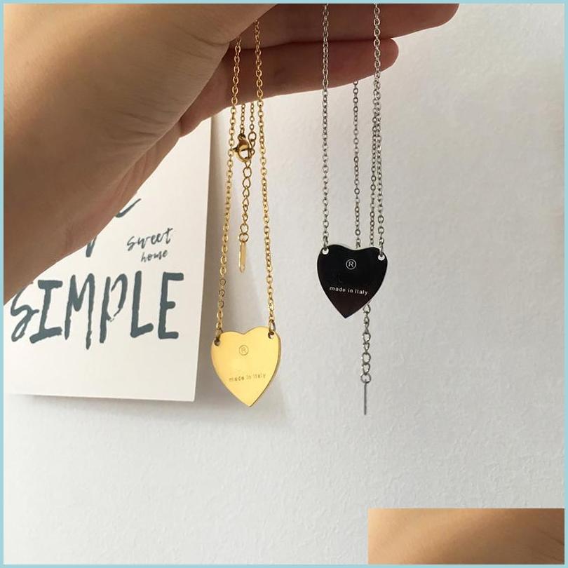 Pendant Necklaces Heart Necklace Female Stainless Steel Couple Gold Chain Pendant Jewelry On The Neck Gift For Girlfriend Accessorie Dhsz8
Pendant Necklaces Heart Necklace Female Stainless Steel Couple Gold Chain Pendant Jewelry On The Neck Gift For Girlfriend Accessorie Dhsz8