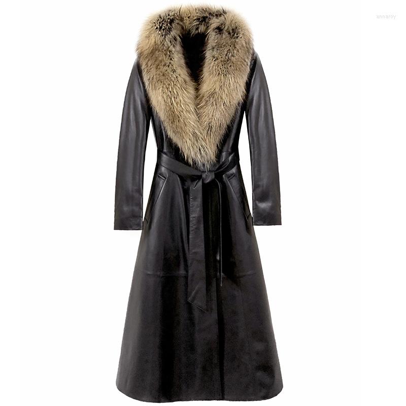 Women's Leather Fur Raccoon Dog Collar Real Coat Female Genuine Jacket Winter Women Clothes 2023 Sheepskin Down ZT4983, Black
Women's Leather Fur Raccoon Dog Collar Real Coat Female Genuine Jacket Winter Women Clothes 2023 Sheepskin Down ZT4983, Black