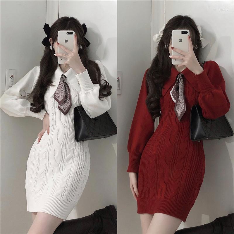 Casual Dresses 2022 Hepburn Slim Scarf Tie Twist Long Sleeve Knit Dress Retro Magenta Sweater Loose Lazy Wind Jacket A-LINE, White
Casual Dresses 2022 Hepburn Slim Scarf Tie Twist Long Sleeve Knit Dress Retro Magenta Sweater Loose Lazy Wind Jacket A-LINE, White