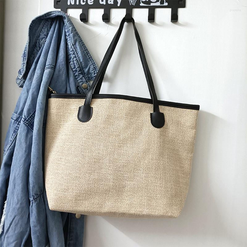 Evening Bags 2022 Summer Fashion Canvas Shoulder Bag Solid Color Shopping Brand Trend Retro Exquisite Reusable Beach Casual Women Totes, White
Evening Bags 2022 Summer Fashion Canvas Shoulder Bag Solid Color Shopping Brand Trend Retro Exquisite Reusable Beach Casual Women Totes, White