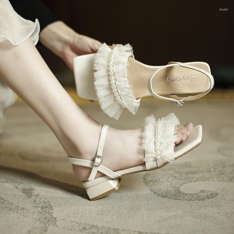 Dress Shoes Fashion Large Size All-match Women's Sandals2022Summer Pearl Decoration Square Head Comfortable Low-heeled Sandals For Women, Light pink
Dress Shoes Fashion Large Size All-match Women's Sandals2022Summer Pearl Decoration Square Head Comfortable Low-heeled Sandals For Women, Light pink