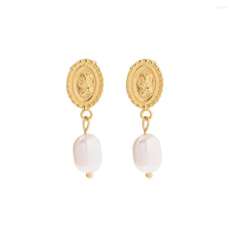 Stud Earrings Yoiumit Stainless Steel Earring For Women Gold Freshwater Pearl Coin Rose Cameo Dangle Fashion And Versatile Earr Party
Stud Earrings Yoiumit Stainless Steel Earring For Women Gold Freshwater Pearl Coin Rose Cameo Dangle Fashion And Versatile Earr Party