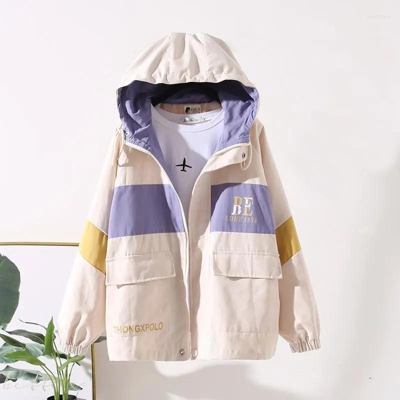 Women' Trench Coats Spring Autumn Student Jacket Coat Women' 2022 Fashion Casual Hooded Outwear Woman Loose Windbreakers Long Sleeve, Purple
Women' Trench Coats Spring Autumn Student Jacket Coat Women' 2022 Fashion Casual Hooded Outwear Woman Loose Windbreakers Long Sleeve, Purple