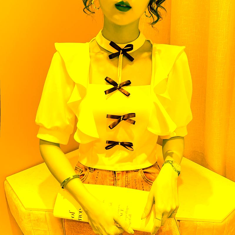 Women' Blouses & Shirts Sexy Short Blouse Women French Style Halter Square Collar Sleeve Tops Female White Crop Top Diamonds Bow Chiffon
Women' Blouses & Shirts Sexy Short Blouse Women French Style Halter Square Collar Sleeve Tops Female White Crop Top Diamonds Bow Chiffon