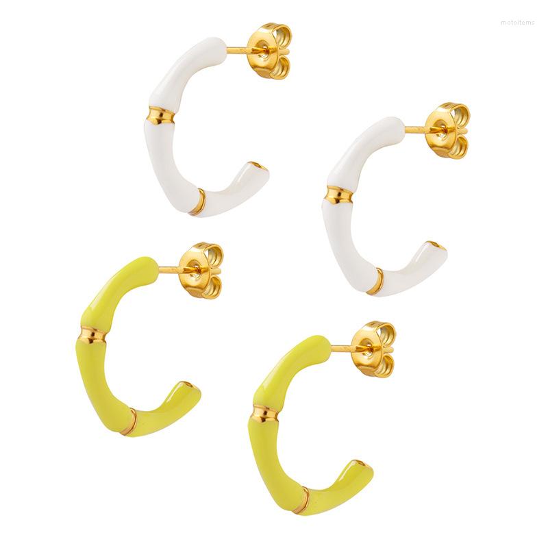 Stud Earrings Winter 2022 Stainless Steel Enamel Candy Color Shaped Drop Oil For Women Waterproof Hoops Christmas Gift
Stud Earrings Winter 2022 Stainless Steel Enamel Candy Color Shaped Drop Oil For Women Waterproof Hoops Christmas Gift
