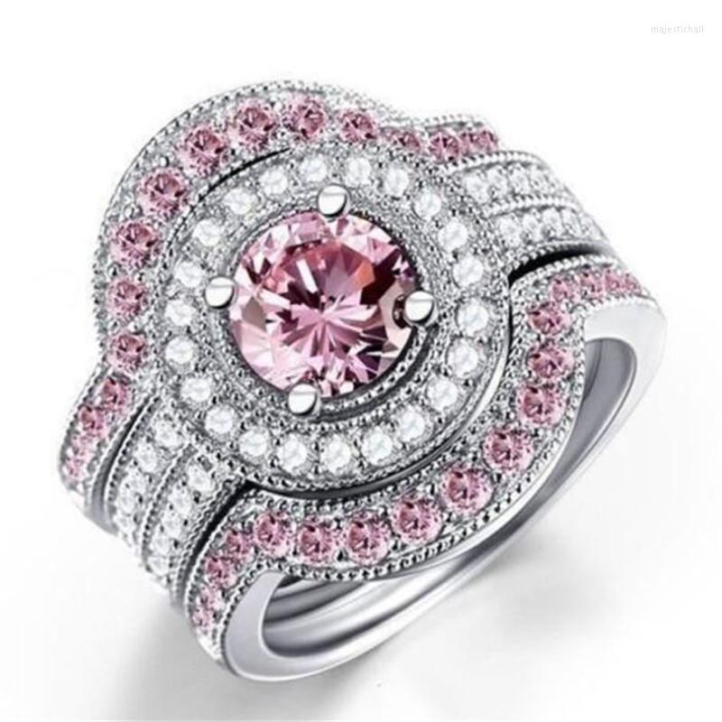 Wedding Rings Luxury Two Color Crystal Ring For Women Band Promise Engagement European And American Female Jewelry
Wedding Rings Luxury Two Color Crystal Ring For Women Band Promise Engagement European And American Female Jewelry