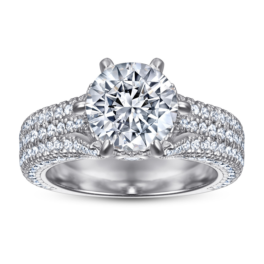 Wedding Accessories Pure Silver Engagement Rings Fadeless Single Diamond Birdal Ring Proposal Ring No Fading Ladies Jewelry TL-499
Wedding Accessories Pure Silver Engagement Rings Fadeless Single Diamond Birdal Ring Proposal Ring No Fading Ladies Jewelry TL-499