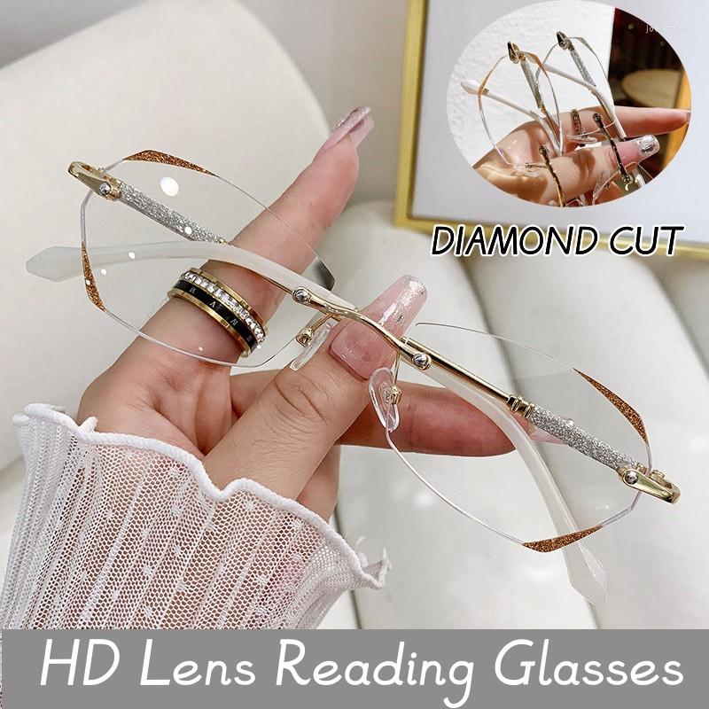 Sunglasses Ladies Fashion Rimless Reading Glasses Luxury Blue Light Blocking Presbyopia Women Men Retro Vintage Prescription Eyeglasses
Sunglasses Ladies Fashion Rimless Reading Glasses Luxury Blue Light Blocking Presbyopia Women Men Retro Vintage Prescription Eyeglasses