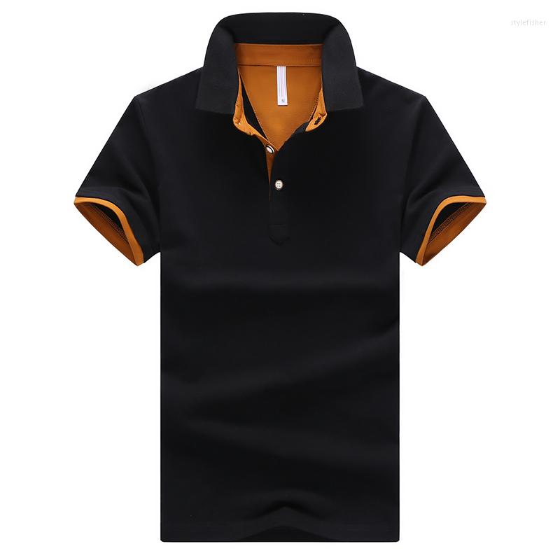 Men's Polos Fashion Classic Men Polo Shirt Summer Short Sleeve Mens Brand Solid Cotton Breathable Shirts Camisa Masculina, 501 black 
Men's Polos Fashion Classic Men Polo Shirt Summer Short Sleeve Mens Brand Solid Cotton Breathable Shirts Camisa Masculina, 501 black