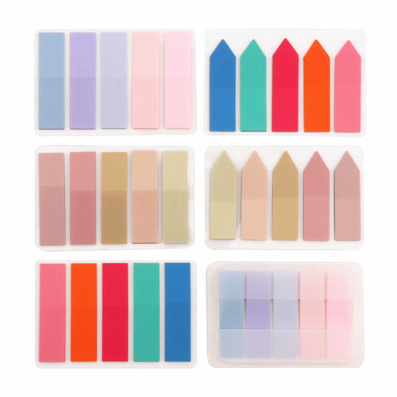 

New Color Types of Self Adhesive Memo Pad Sticky Notes Bookmark Point It Marker Sticker Paper Office School Supplies