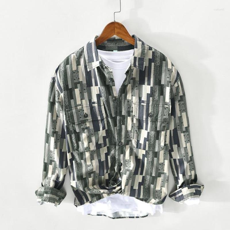 Men's Casual Shirts Men Printing Fashion Spring Summer Long Sleeve Shirt Cotton Mens Tops Boys Men's Clothing XXL, Green
Men's Casual Shirts Men Printing Fashion Spring Summer Long Sleeve Shirt Cotton Mens Tops Boys Men's Clothing XXL, Green