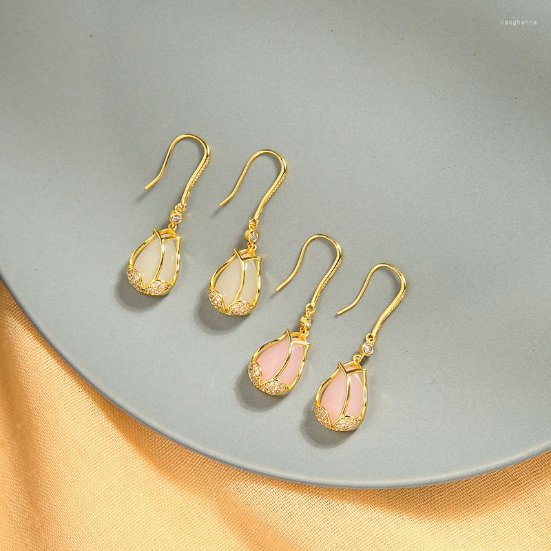 Necklace Earrings Set Uer Delicate Zircon Glass Pink White Flowers Fashion Women Jewelry High Quality Gold Color Brass Drop, Picture shown
Necklace Earrings Set Uer Delicate Zircon Glass Pink White Flowers Fashion Women Jewelry High Quality Gold Color Brass Drop, Picture shown