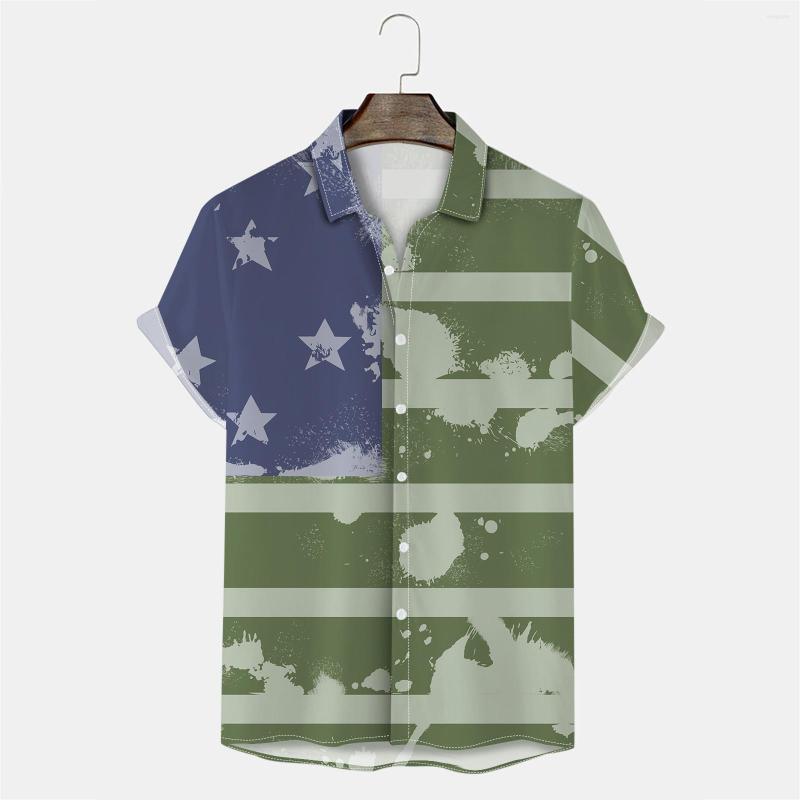Men's Casual Shirts Men's Fashion And Leisure Independence Day 3d Digital Printing Buckle Lapel Short Sleeve Shirt Super Comfy High, Green
Men's Casual Shirts Men's Fashion And Leisure Independence Day 3d Digital Printing Buckle Lapel Short Sleeve Shirt Super Comfy High, Green