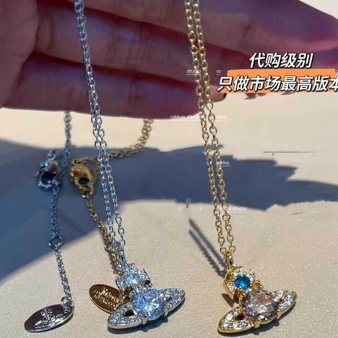 Designer viviai necklace Empress Classic Saturn Necklace Female 18k Copper Chain
Designer viviai necklace Empress Classic Saturn Necklace Female 18k Copper Chain