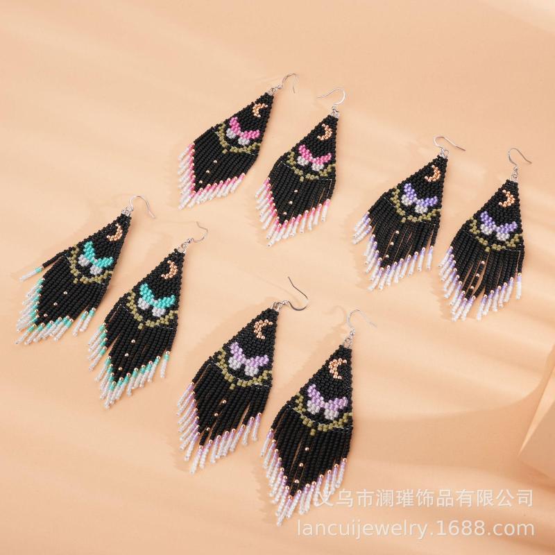 Dangle Earrings Fringe Hand Knitting Fashion Beaded Simple Bohemia Alloy Ma'am Starry Sky Butterfly Rice Bead
Dangle Earrings Fringe Hand Knitting Fashion Beaded Simple Bohemia Alloy Ma'am Starry Sky Butterfly Rice Bead