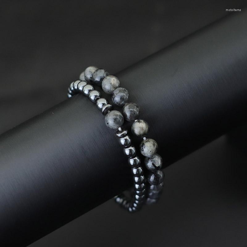 Strand 2 Pcs/Set Handmade Natural Stone Beads Bracelet 6mm Hematite Braclet Set For Men Armband Jewelry Homme
Strand 2 Pcs/Set Handmade Natural Stone Beads Bracelet 6mm Hematite Braclet Set For Men Armband Jewelry Homme