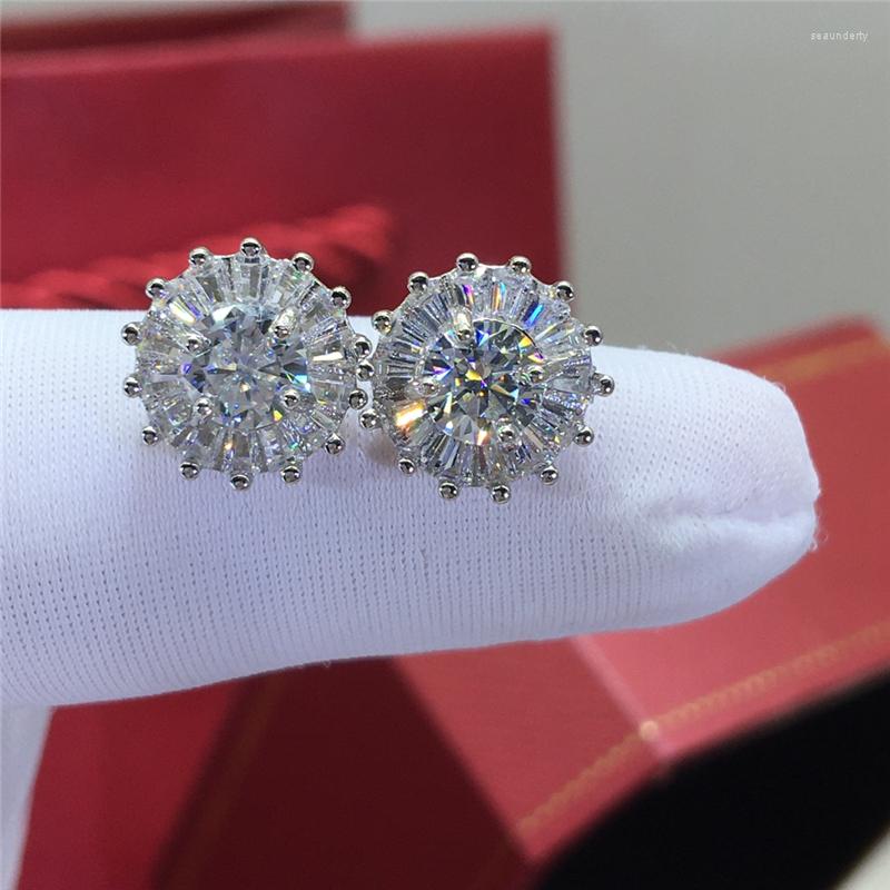 Stud Earrings Geoki Luxury 925 Sterling Silver Passed Diamond Test Total 1 Ct Perfect Cut D Color VVS1 Moissanite Snowflake Gift
Stud Earrings Geoki Luxury 925 Sterling Silver Passed Diamond Test Total 1 Ct Perfect Cut D Color VVS1 Moissanite Snowflake Gift