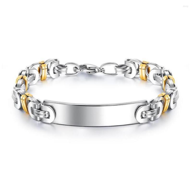 Link Bracelets Stainless Steel Minimalism Men 8.8mm Bend Bar Byzantine Bracelet Bangle Chain Gold Tone Jewelry Gift For Him
Link Bracelets Stainless Steel Minimalism Men 8.8mm Bend Bar Byzantine Bracelet Bangle Chain Gold Tone Jewelry Gift For Him