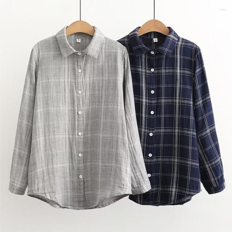 Women' Blouses Women Plaid Shirts Cotton Yarn Long Sleeve Lady Tops Female Clothes Student Clothing Autumn Arrival Grey, Gray
Women' Blouses Women Plaid Shirts Cotton Yarn Long Sleeve Lady Tops Female Clothes Student Clothing Autumn Arrival Grey, Gray