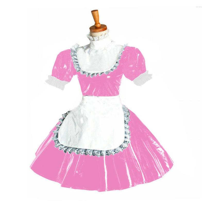 Party Dresses Unsex Sexy Maid Dress Short Puff Sleeve Pvc Lace Trimming Fancy Sissy Patent Leather Costume Lolita A-Line Clubwear, Purple
Party Dresses Unsex Sexy Maid Dress Short Puff Sleeve Pvc Lace Trimming Fancy Sissy Patent Leather Costume Lolita A-Line Clubwear, Purple
