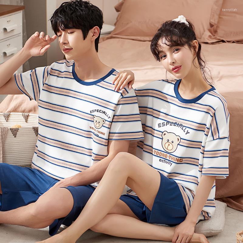Men's Sleepwear Summer Short Sleeve Couple Men And Women Matching Home Suit Cotton Pjs Cartoon Prints Leisure Pyjamas Male Pajamas Set, 6506
Men's Sleepwear Summer Short Sleeve Couple Men And Women Matching Home Suit Cotton Pjs Cartoon Prints Leisure Pyjamas Male Pajamas Set, 6506