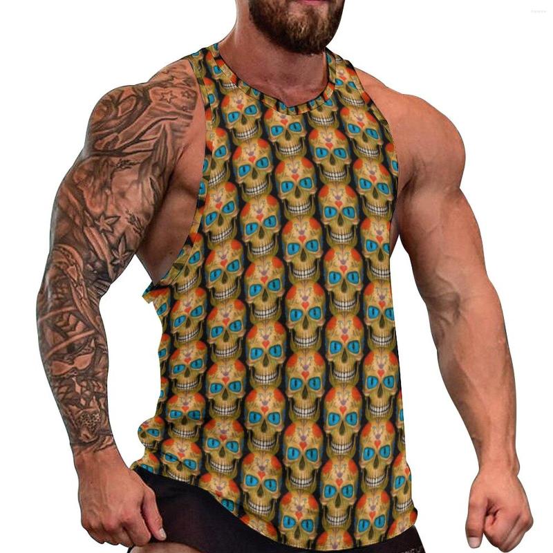 Men' Tank Tops Blue Eyed Sugar Skull Top Males Zombie Dead Summer Custom Gym Muscle Oversize Sleeveless Shirts, Style-7
Men' Tank Tops Blue Eyed Sugar Skull Top Males Zombie Dead Summer Custom Gym Muscle Oversize Sleeveless Shirts, Style-7