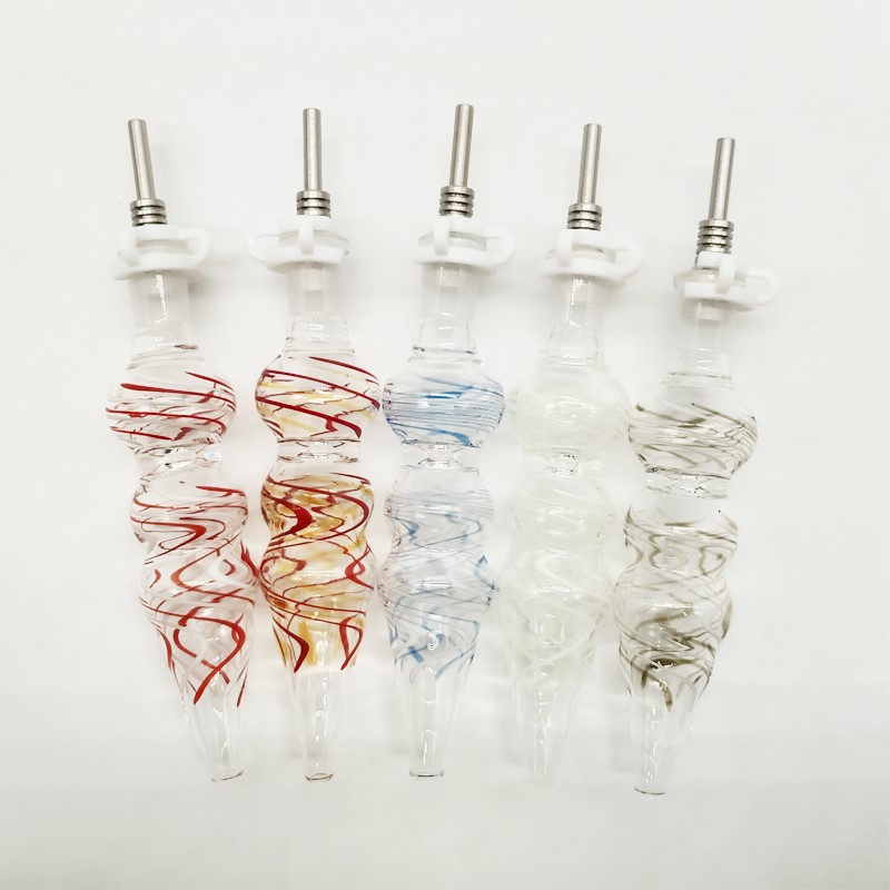 DPGHS033 4.6 inch Smoking Accessories glass straw with 10mm stainless tip and 10mm plastic clip
DPGHS033 4.6 inch Smoking Accessories glass straw with 10mm stainless tip and 10mm plastic clip