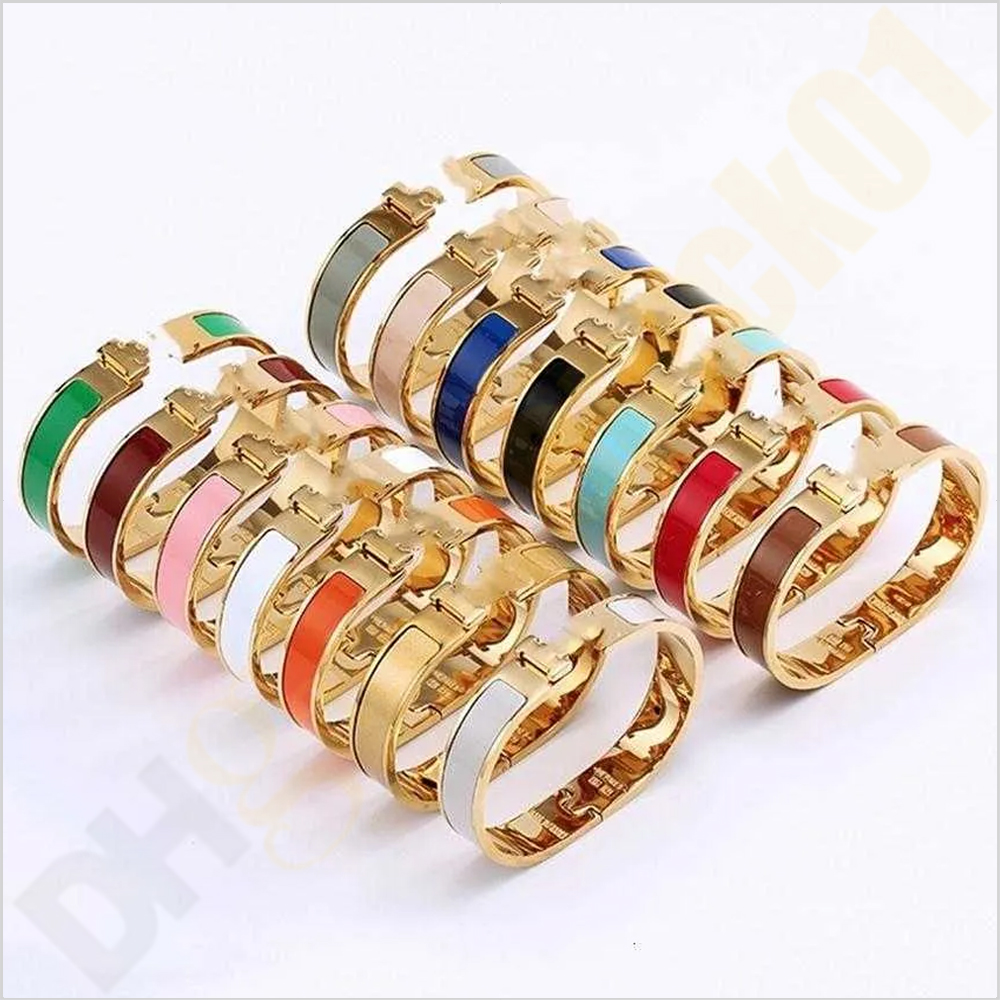 Bangle Designer H Bracelet Enamel Bangle Love jewelry Party Wedding Women Couple Hermeing Gift Multiple Colour Fashion Luxury size #17
Bangle Designer H Bracelet Enamel Bangle Love jewelry Party Wedding Women Couple Hermeing Gift Multiple Colour Fashion Luxury size #17