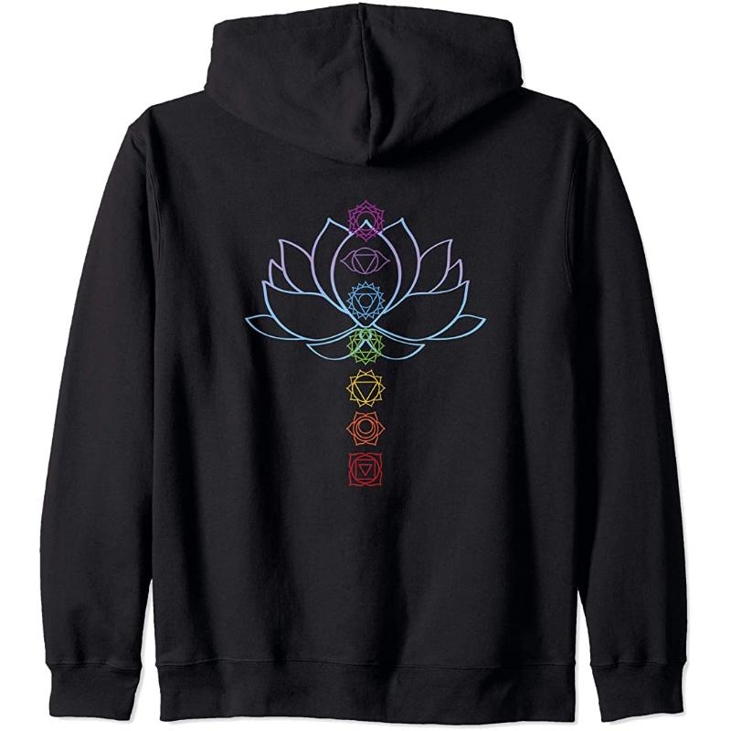 Men' Hoodies & Sweatshirts Spiritual Zen Back Lotus Flower Chakras Aligned Yoga Lover Zip Hoodie
Men' Hoodies & Sweatshirts Spiritual Zen Back Lotus Flower Chakras Aligned Yoga Lover Zip Hoodie