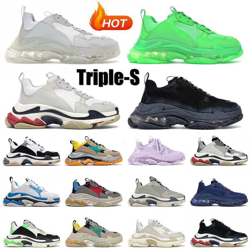 Triple S Mens Casual Shoes Designer Triple-S Women Sneakers Clear Sole White Black Green Crystal Bottom Old Grandpa 17FW Paris Vintage Trainers Triples s Tripler 36-45, Particle pink 36-40
Triple S Mens Casual Shoes Designer Triple-S Women Sneakers Clear Sole White Black Green Crystal Bottom Old Grandpa 17FW Paris Vintage Trainers Triples s Tripler 36-45, Particle pink 36-40