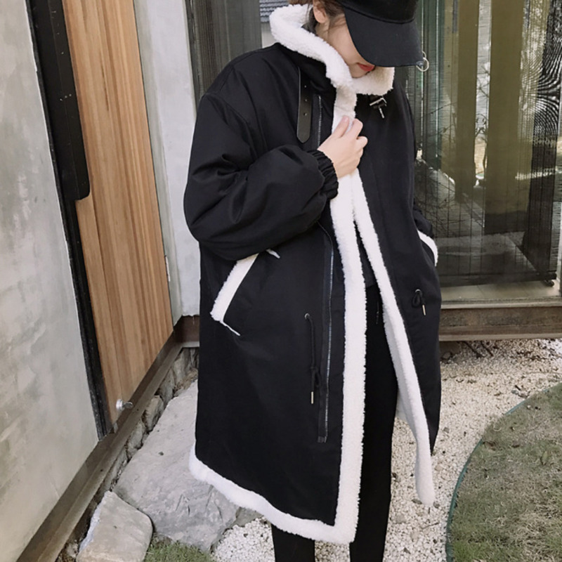 Women's Down Parkas Women Autumn Loose Thickened Coats Cottonpadded Jackets Midlength Winter Imitation Lamb Wool Coat Windbreaker Lady 221207, Khaki
Women's Down Parkas Women Autumn Loose Thickened Coats Cottonpadded Jackets Midlength Winter Imitation Lamb Wool Coat Windbreaker Lady 221207, Khaki
