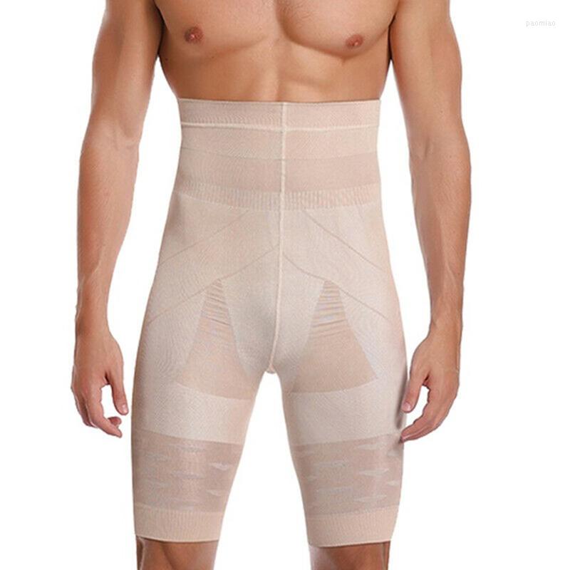 Men's Body Shapers Mens Underwear Compression Pants Waist Trainer Belly Control Slimming Shapewear Seamless Boxer Briefs High Boxersh