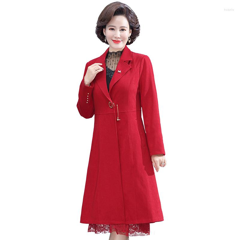 Women's Trench Coats Women Elegant Long Windbreaker Korean Fashion Casual A-Line Coat Lapel Collar Of Suit Office Lady Overcoat, Red
Women's Trench Coats Women Elegant Long Windbreaker Korean Fashion Casual A-Line Coat Lapel Collar Of Suit Office Lady Overcoat, Red