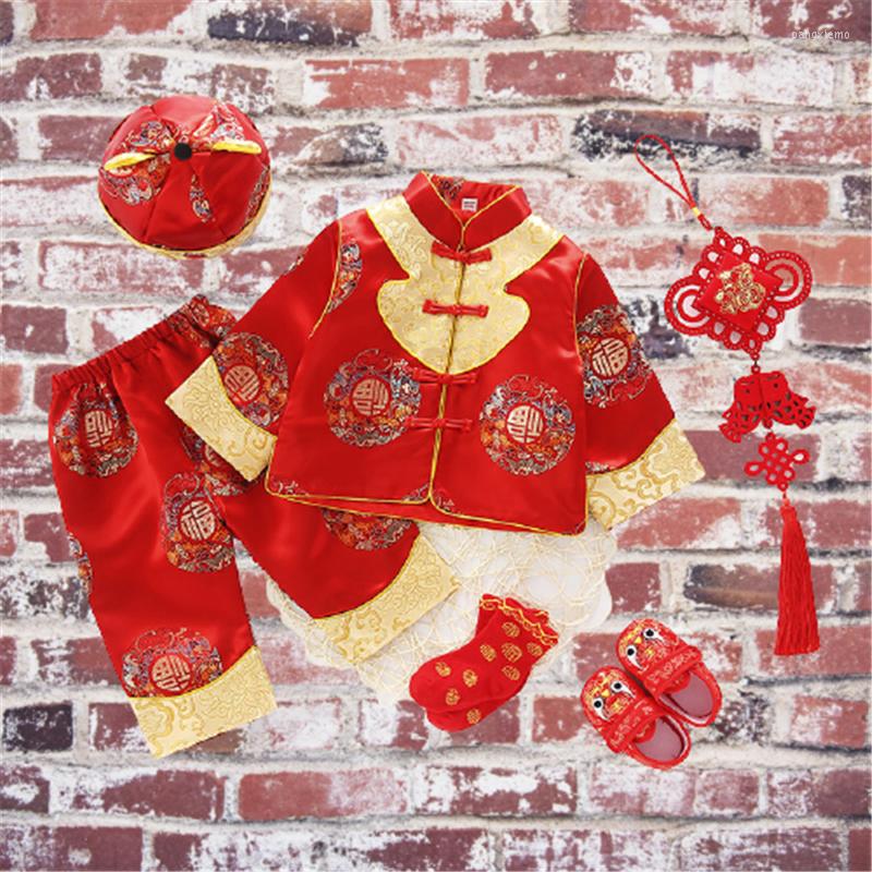 Ethnic Clothing 3Pcs Setbchinese Year Costumes For Baby Kids Tang Suit Children Boy Red Festive Girl Birthday Gift 2022
Ethnic Clothing 3Pcs Setbchinese Year Costumes For Baby Kids Tang Suit Children Boy Red Festive Girl Birthday Gift 2022