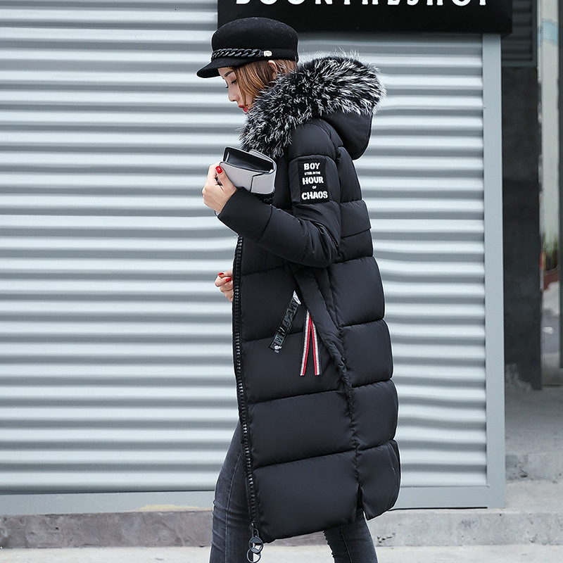 Women s Down Parkas Winter Jacket Big Fur Collar Thick Slim Coat Fashion Hooded Cotton Outerwear Long Woman 221208, Black
Women s Down Parkas Winter Jacket Big Fur Collar Thick Slim Coat Fashion Hooded Cotton Outerwear Long Woman 221208, Black