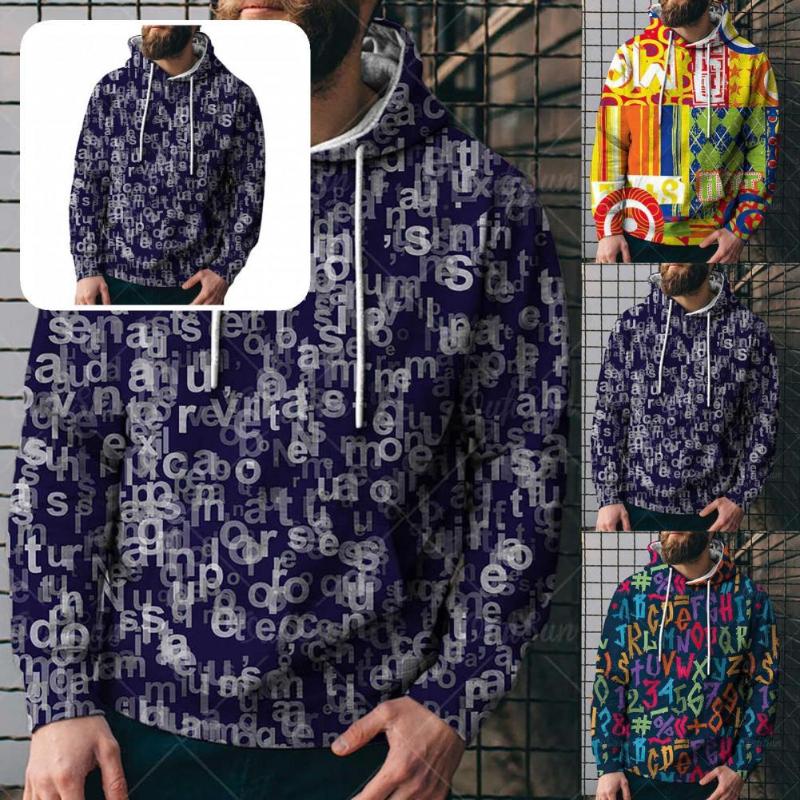 Men's Sweaters Warm Men Hoodie Drawstring Winter/Autumn Colorful Fashion Sweatshirt Outwear, Purple